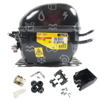 kompresor SECOP / DANFOSS NLE 15KK.4, LBP - R600a, 220-240V, 50 Hz